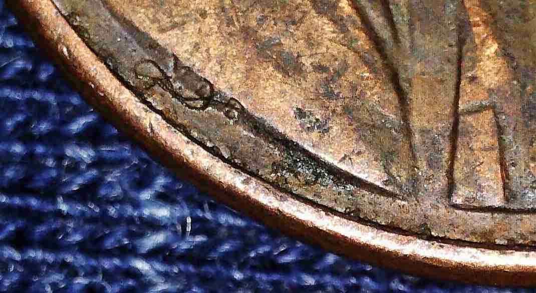 1982-Small-Date-Zinc...lamination-Damage